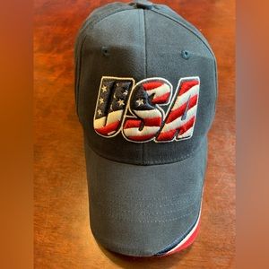 Team USA American flag USA colors baseball cap hat adjustable 4th July